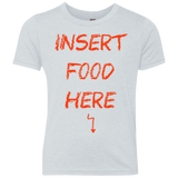 T-Shirts Heather White / YXS Insert Food Youth Triblend T-Shirt