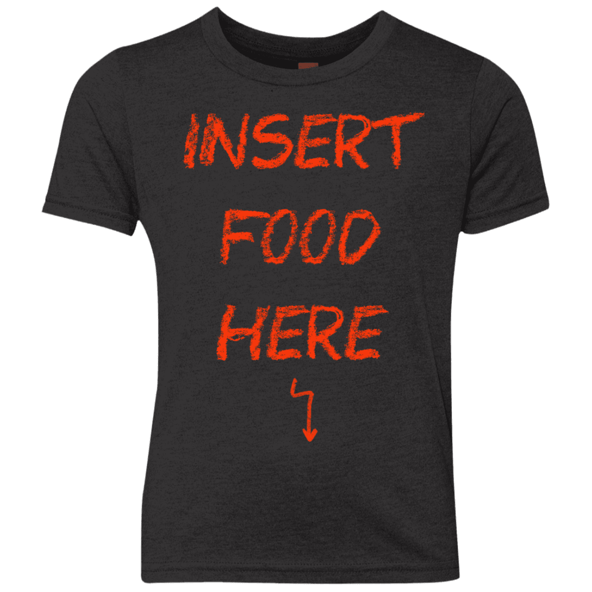 T-Shirts Vintage Black / YXS Insert Food Youth Triblend T-Shirt