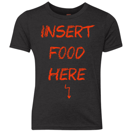 T-Shirts Vintage Black / YXS Insert Food Youth Triblend T-Shirt