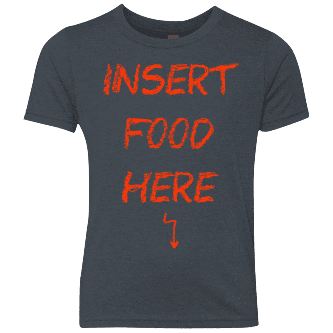 T-Shirts Vintage Navy / YXS Insert Food Youth Triblend T-Shirt