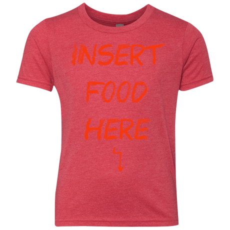 T-Shirts Vintage Red / YXS Insert Food Youth Triblend T-Shirt