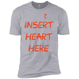T-Shirts Heather Grey / YXS Insert Heart Here Boys Premium T-Shirt
