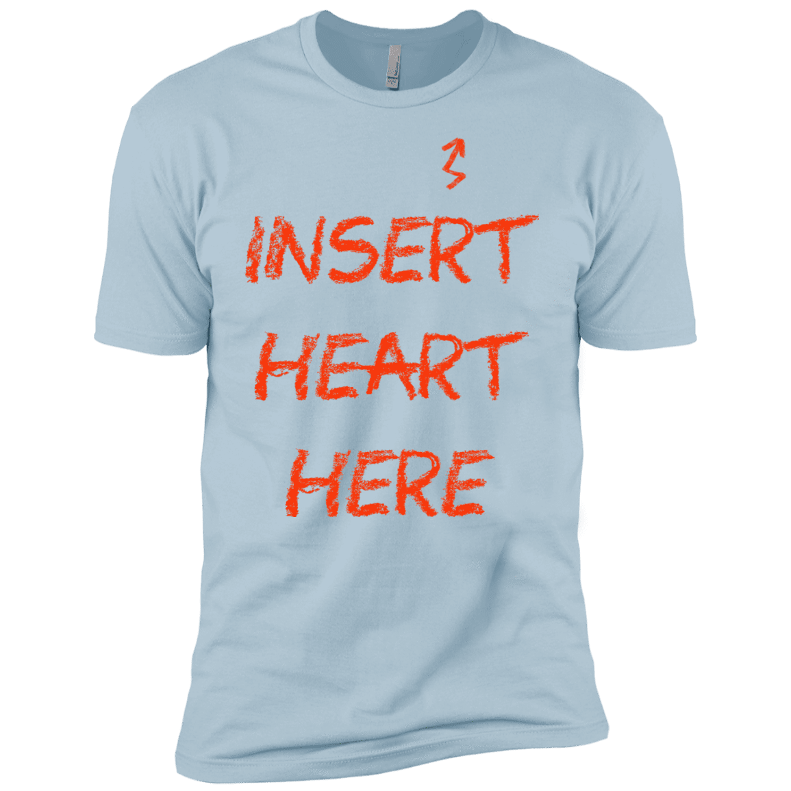 T-Shirts Light Blue / YXS Insert Heart Here Boys Premium T-Shirt