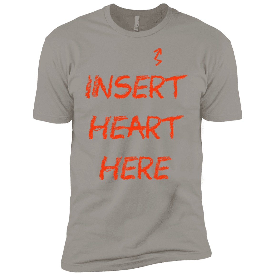 T-Shirts Light Grey / YXS Insert Heart Here Boys Premium T-Shirt
