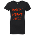 T-Shirts Black / YXS Insert Heart Here Girls Premium T-Shirt