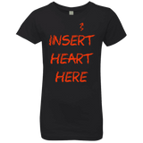 T-Shirts Black / YXS Insert Heart Here Girls Premium T-Shirt