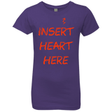 T-Shirts Purple Rush / YXS Insert Heart Here Girls Premium T-Shirt