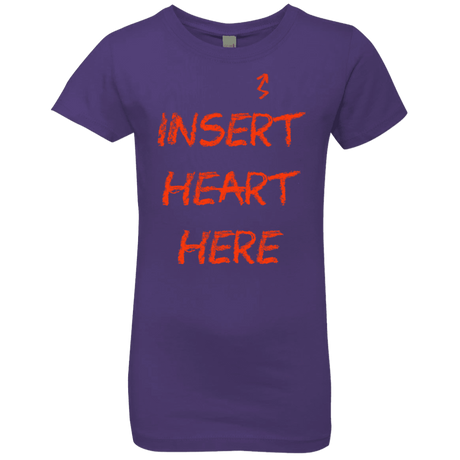 T-Shirts Purple Rush / YXS Insert Heart Here Girls Premium T-Shirt