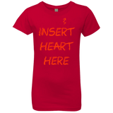 T-Shirts Red / YXS Insert Heart Here Girls Premium T-Shirt