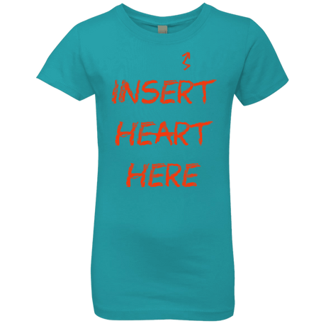 T-Shirts Tahiti Blue / YXS Insert Heart Here Girls Premium T-Shirt