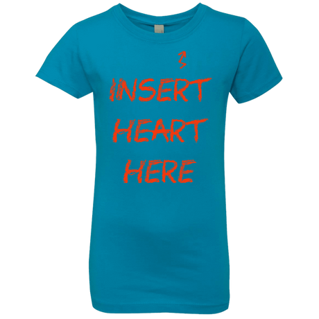 T-Shirts Turquoise / YXS Insert Heart Here Girls Premium T-Shirt