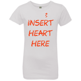 T-Shirts White / YXS Insert Heart Here Girls Premium T-Shirt