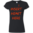 T-Shirts Black / S Insert Heart Here Junior Slimmer-Fit T-Shirt