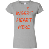 T-Shirts Sport Grey / S Insert Heart Here Junior Slimmer-Fit T-Shirt