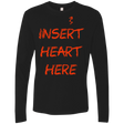 T-Shirts Black / S Insert Heart Here Men's Premium Long Sleeve