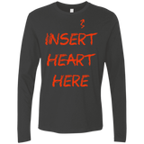 T-Shirts Heavy Metal / S Insert Heart Here Men's Premium Long Sleeve