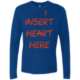T-Shirts Royal / S Insert Heart Here Men's Premium Long Sleeve