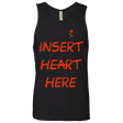 T-Shirts Black / S Insert Heart Here Men's Premium Tank Top