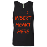 T-Shirts Black / S Insert Heart Here Men's Premium Tank Top