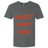 T-Shirts Heavy Metal / X-Small Insert Heart Here Men's Premium V-Neck