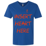 T-Shirts Royal / X-Small Insert Heart Here Men's Premium V-Neck
