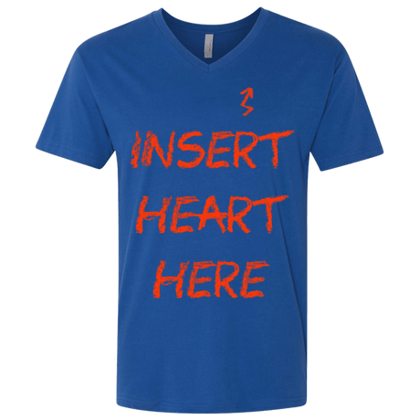 T-Shirts Royal / X-Small Insert Heart Here Men's Premium V-Neck
