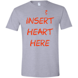 T-Shirts Sport Grey / X-Small Insert Heart Here Men's Semi-Fitted Softstyle