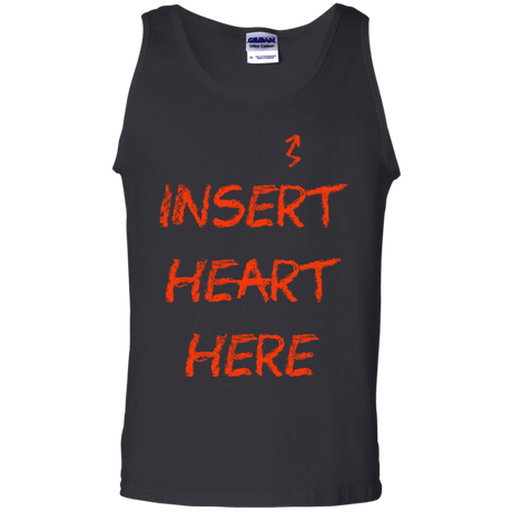 T-Shirts Black / S Insert Heart Here Men's Tank Top