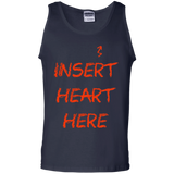T-Shirts Navy / S Insert Heart Here Men's Tank Top