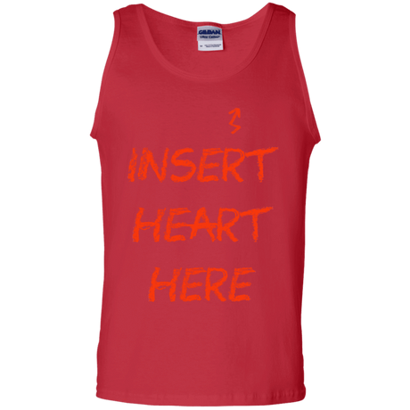 T-Shirts Red / S Insert Heart Here Men's Tank Top