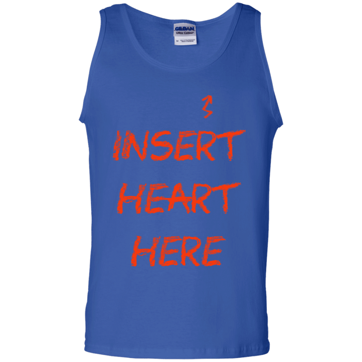 T-Shirts Royal / S Insert Heart Here Men's Tank Top
