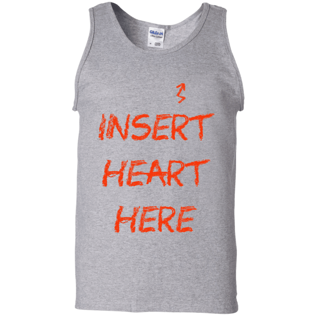 T-Shirts Sport Grey / S Insert Heart Here Men's Tank Top