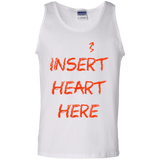 T-Shirts White / S Insert Heart Here Men's Tank Top