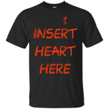 T-Shirts Black / S Insert Heart Here T-Shirt
