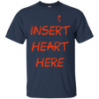 T-Shirts Navy / S Insert Heart Here T-Shirt