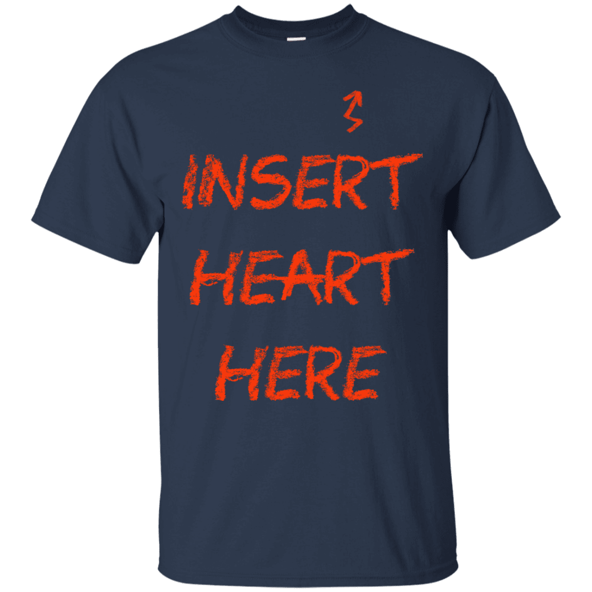 T-Shirts Navy / S Insert Heart Here T-Shirt