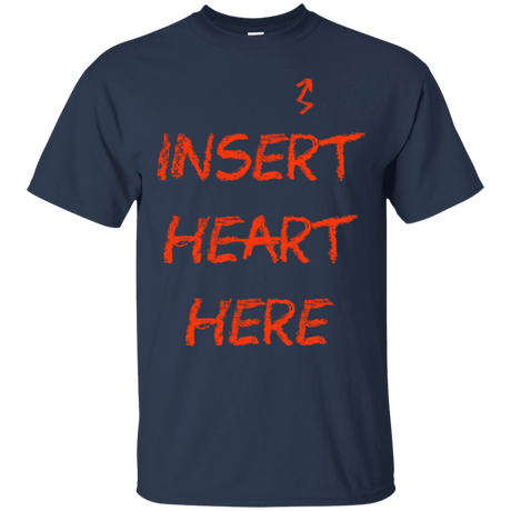 T-Shirts Navy / S Insert Heart Here T-Shirt