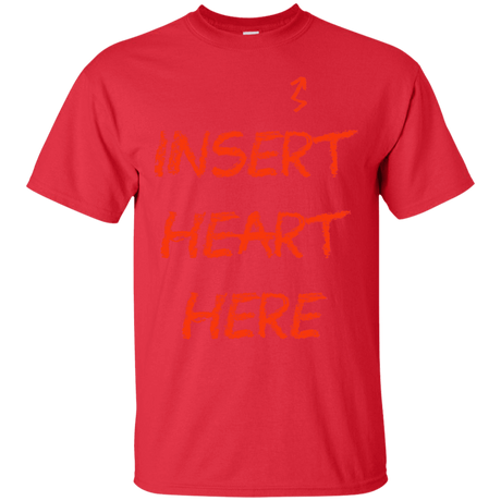 T-Shirts Red / S Insert Heart Here T-Shirt