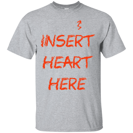 T-Shirts Sport Grey / S Insert Heart Here T-Shirt