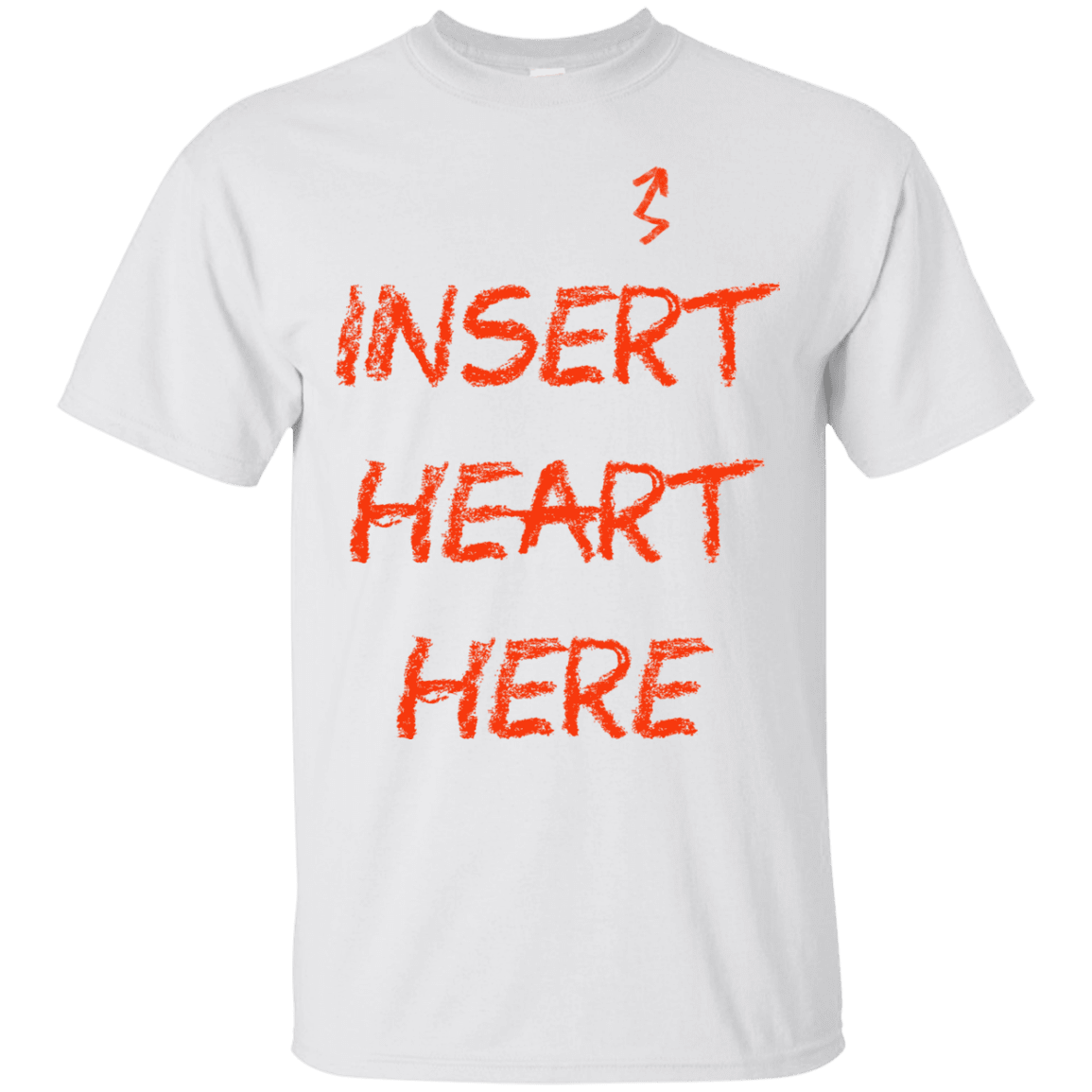 T-Shirts White / S Insert Heart Here T-Shirt