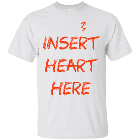 T-Shirts White / S Insert Heart Here T-Shirt