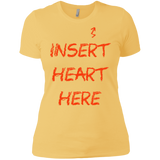 T-Shirts Banana Cream/ / X-Small Insert Heart Here Women's Premium T-Shirt