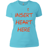 T-Shirts Cancun / X-Small Insert Heart Here Women's Premium T-Shirt