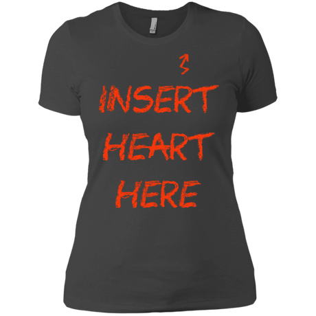 T-Shirts Heavy Metal / X-Small Insert Heart Here Women's Premium T-Shirt