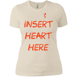 T-Shirts Ivory/ / X-Small Insert Heart Here Women's Premium T-Shirt