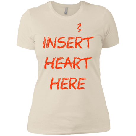 T-Shirts Ivory/ / X-Small Insert Heart Here Women's Premium T-Shirt