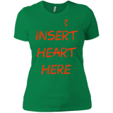 T-Shirts Kelly Green / X-Small Insert Heart Here Women's Premium T-Shirt