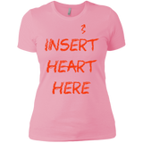 T-Shirts Light Pink / X-Small Insert Heart Here Women's Premium T-Shirt