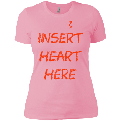 T-Shirts Light Pink / X-Small Insert Heart Here Women's Premium T-Shirt