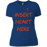 T-Shirts Royal / X-Small Insert Heart Here Women's Premium T-Shirt